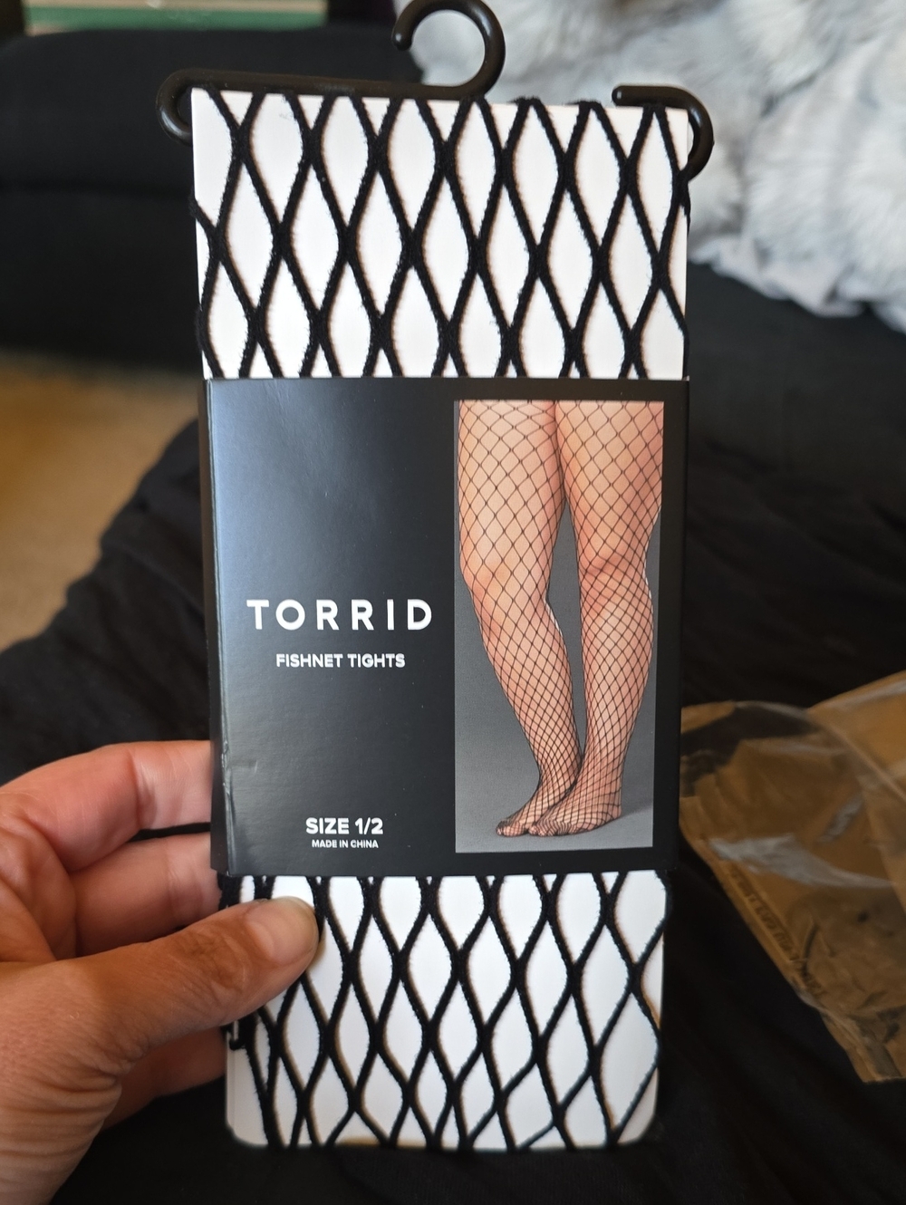 Torrid Sz 1/2 Black Fishnet Tights